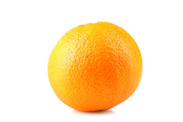 pure orange isolated on white background