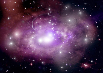 galaxy in a free space