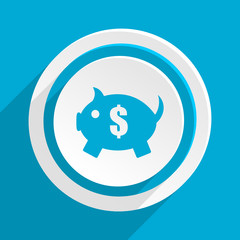 blue flat vector icon 