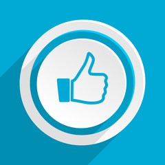 Obraz premium blue flat vector icon 