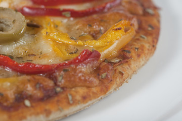 Small pizza with Brown flour for diet