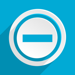 blue flat vector icon