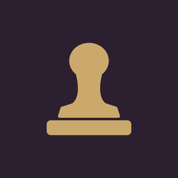 recommend clip art: The stamp icon. Cliche symbol. Flat