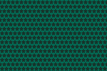 green metal background with black flowers