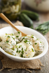 Potato salad with chives