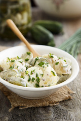 Potato salad with chives