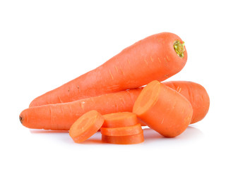 carrot on white background