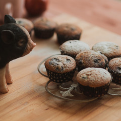 muffin with blueberries