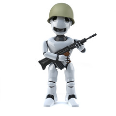 3d Robot soldier