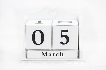 calendar march number