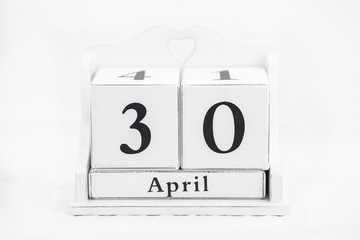 calendar april number