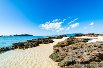 Fototapeta na wymiar Sea, coast, seascape. Okinawa, Japan, Asia. 