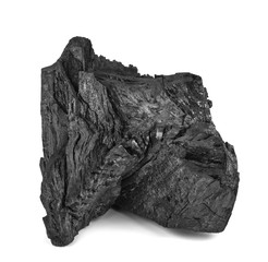 Coal Isolated on White Background