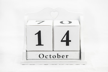 calendar october number