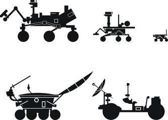 mars exploration rover,mars science laboratory,lunokhod,lunar roving vehicle - obrazy, fototapety, plakaty