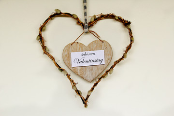 Herz an Valentinstag