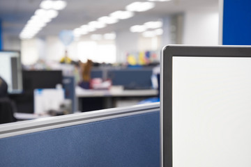 Obraz premium Computer monitor at work area