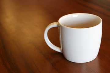 cup of coffee on the table