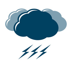 雷のマークのイラスト