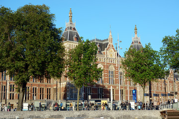 Obraz premium Hauptbahnhof in Amsterdam