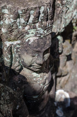 Angel sculpture at Angkor Wat, Cambodia.