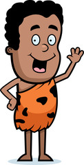 Caveman Boy Waving