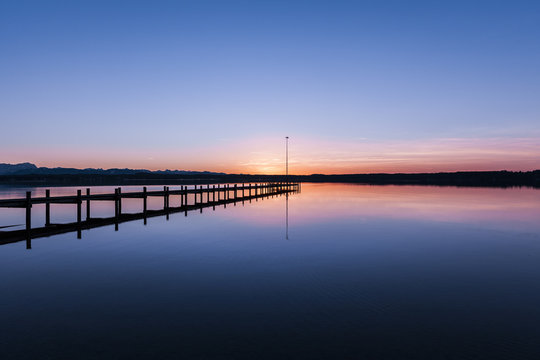Sonneuntergang am Stanberger See
