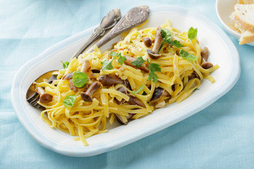 homemade pasta on plate