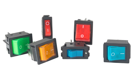 Switch on white background