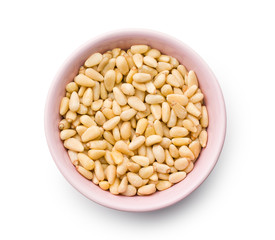 pine nuts in bowl