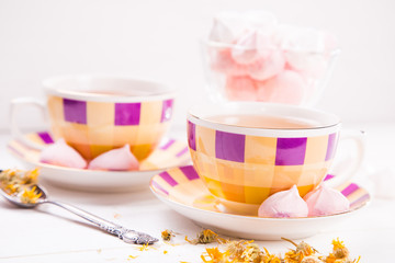 tea with meringue