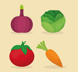 Vegetables icon design 