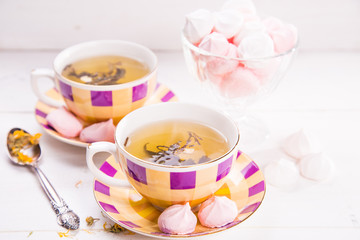 tea with meringue