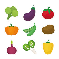 Vegetables icon design 