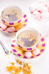 tea with meringue