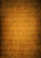 Old sheet music background