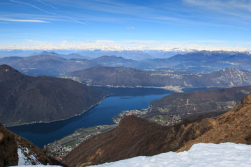 lago di Lugano dal monte Generoso