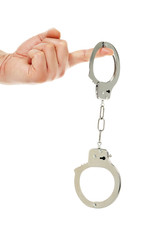 hand with handcuffs