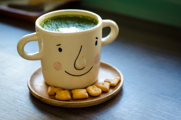 Matcha Latte Cup of green tea
