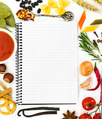Food ingredients and recipe book