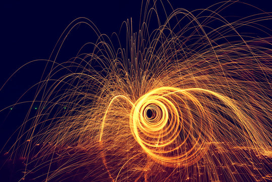 Amazing  Fire steel wool .