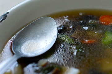 Portobello mushroom soup