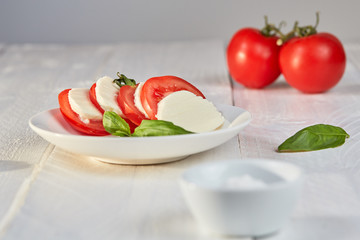 Healthy snack with vitamin vegetables