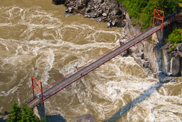The bridge at Hell's Gate, British Columbia, Canada.