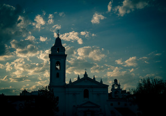 Naklejka premium silhouette of a church