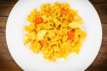Healthy Food: Pilaf with Meat and Rice