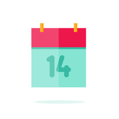 Valentine day icon in flat style