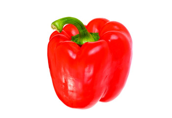 Fresh Red Bell Pepper. Isolated