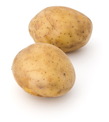 new potato tuber isolated on white background cutout