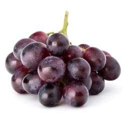 Red grape berry bunch isolated on white background cutout